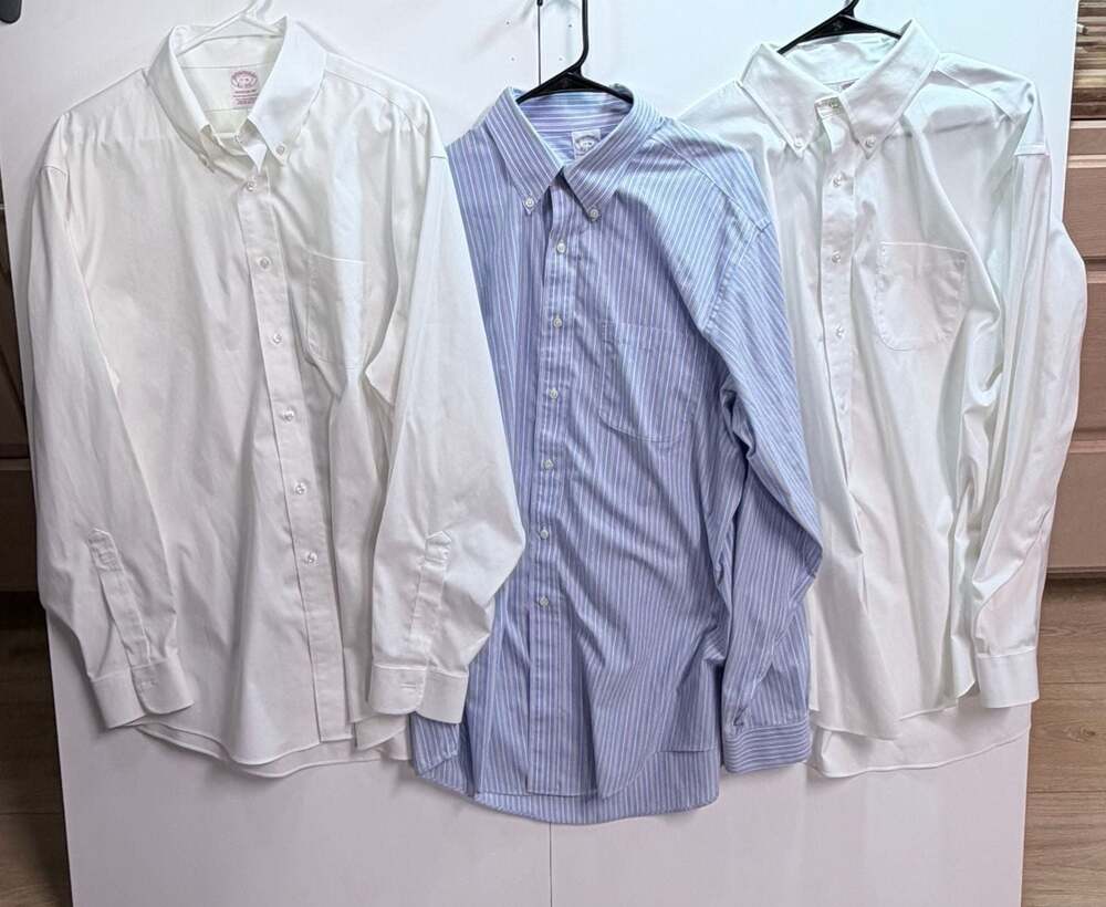 Brooks Brothers Lot of 3 Dress Shirts 17-36 Madison Fit